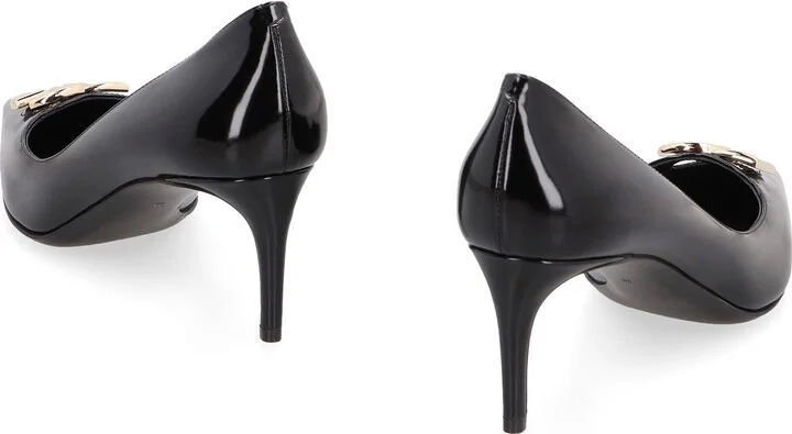 Dolce & Gabbana Leather Pointy-Toe Pumps - Image 4