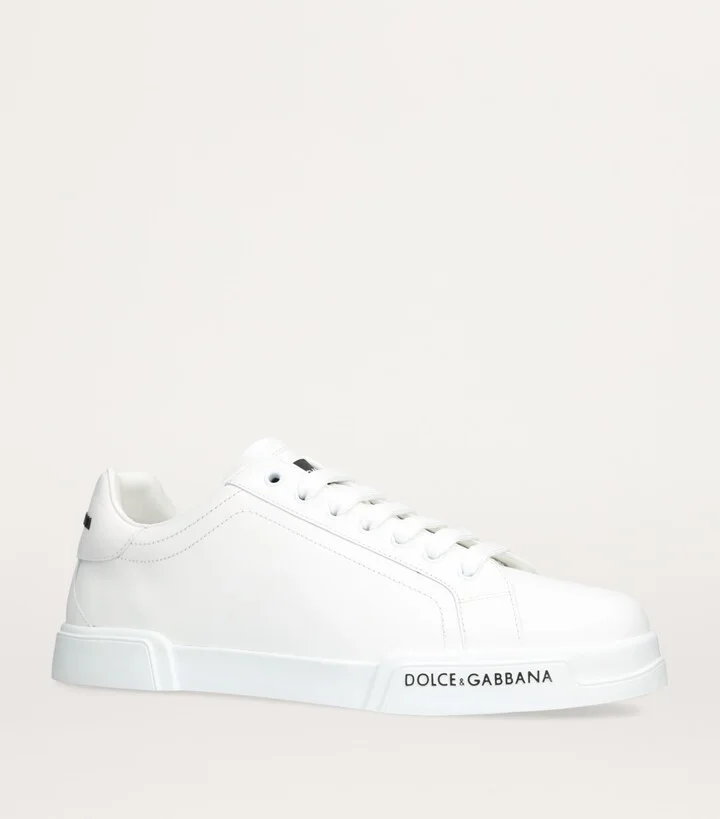 Dolce & Gabbana Leather Portofino Sneakers - Image 3