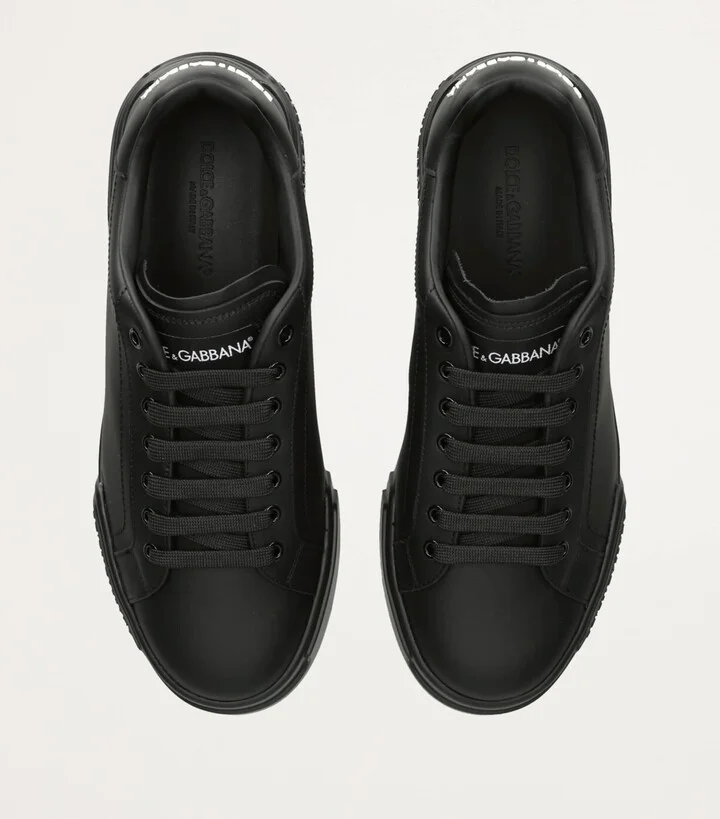 Dolce & Gabbana Leather Portofino Sneakers - Image 4