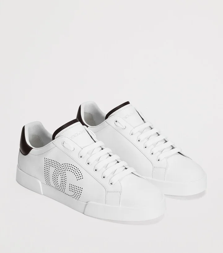 Dolce & Gabbana Leather Portofino Sneakers - Image 2