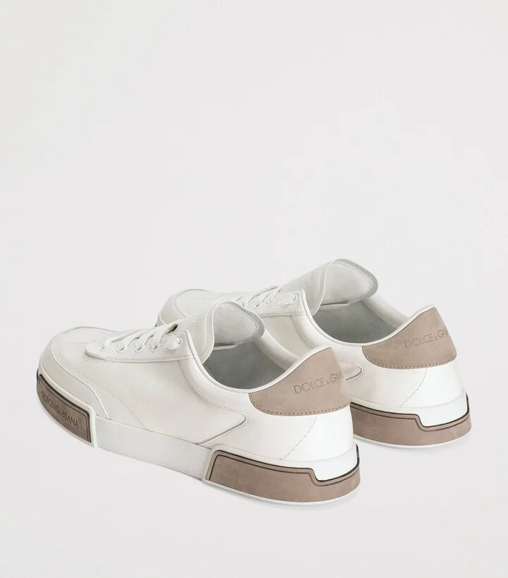 Dolce & Gabbana Leather Portofino Sneakers - Image 3