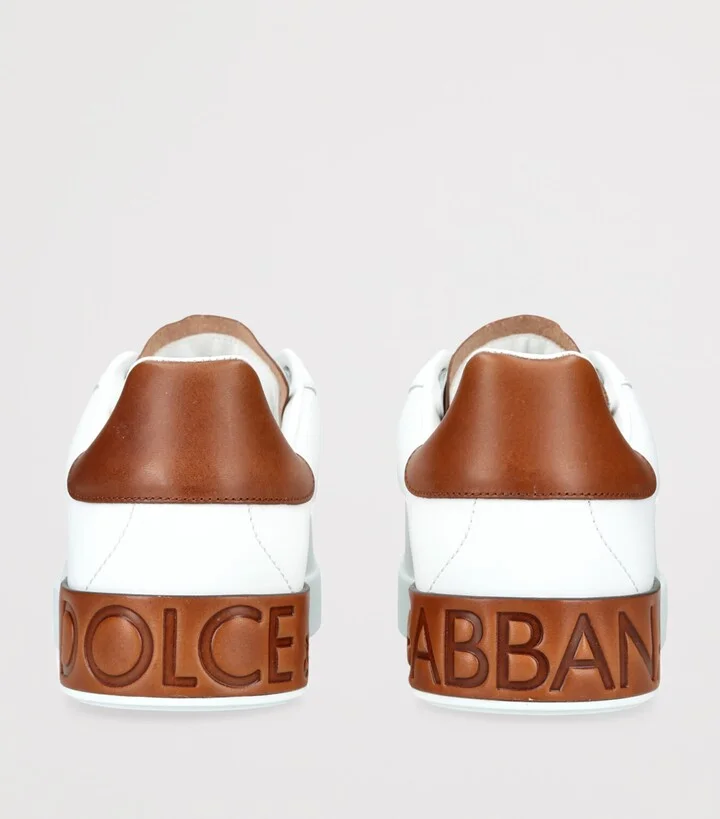 Dolce & Gabbana Leather Portofino Sneakers - Image 2