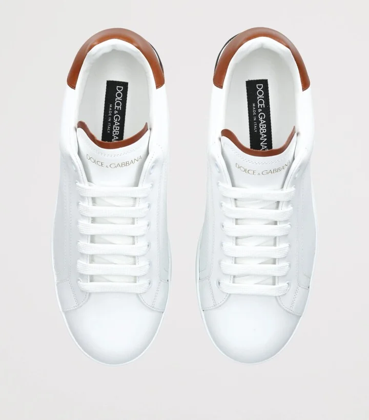 Dolce & Gabbana Leather Portofino Sneakers - Image 4