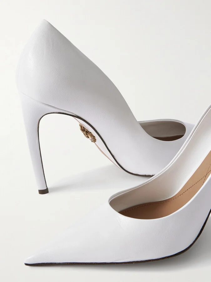Dolce & Gabbana - Leather Pumps - White - Image 4