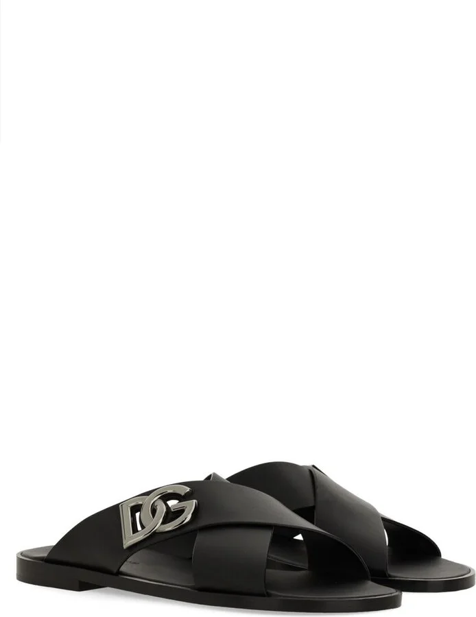Dolce & Gabbana Leather Sandal - Image 2