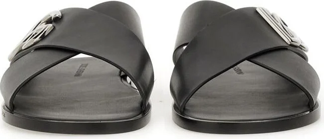 Dolce & Gabbana Leather Sandal - Image 3