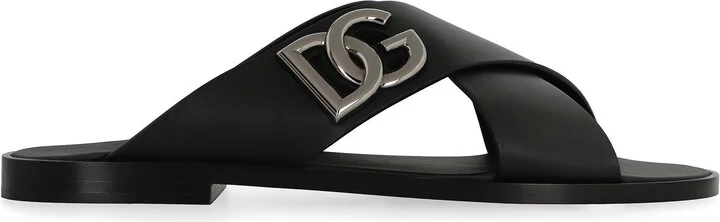 Dolce & Gabbana Leather Sandals - Image 2