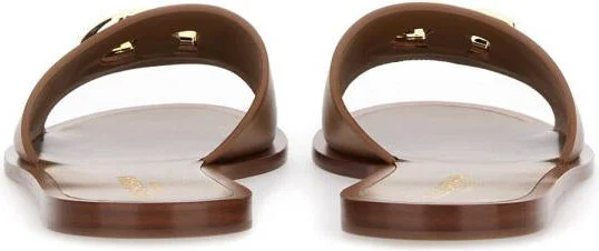 Dolce & Gabbana Leather Slide Sandal - Image 3