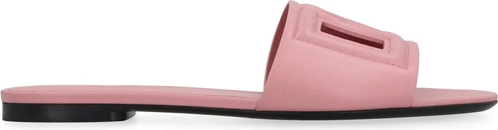 Dolce & Gabbana Leather Slides - Image 2