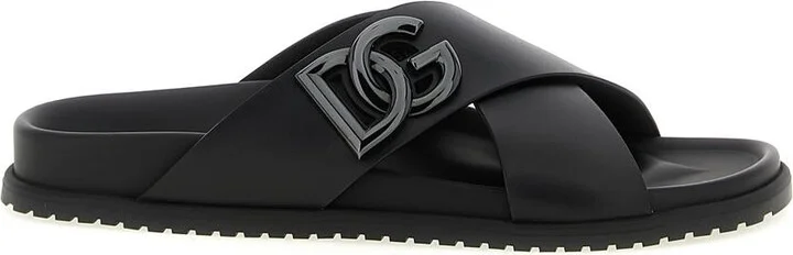 Dolce & Gabbana Leather Slides