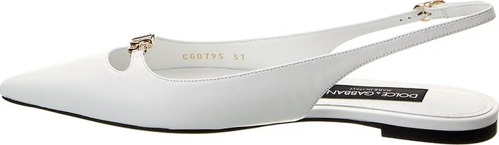 Dolce & Gabbana Leather Slingback Ballet Flat - Image 2