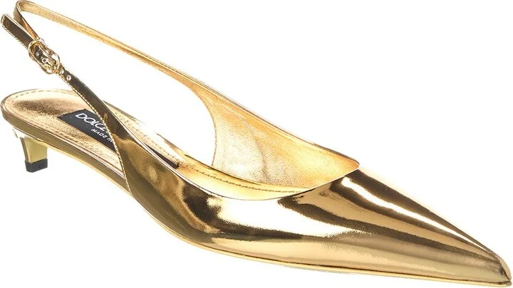 Dolce & Gabbana Leather Slingback Pump