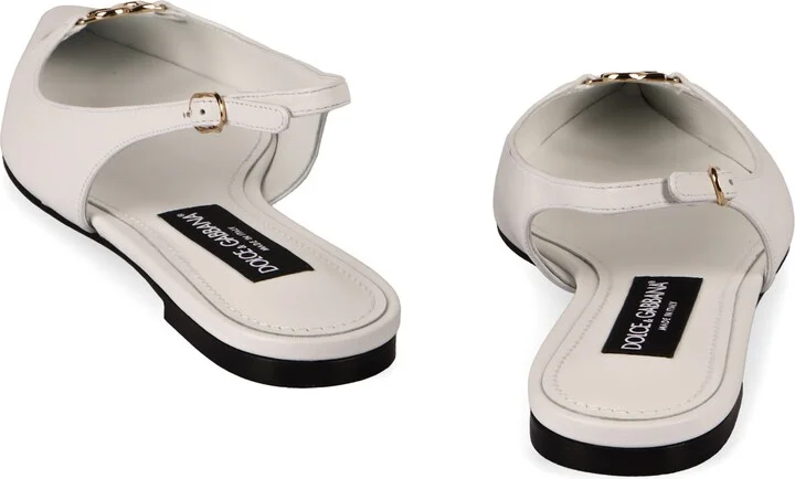 Dolce & Gabbana Leather Slingback Pumps - Image 4