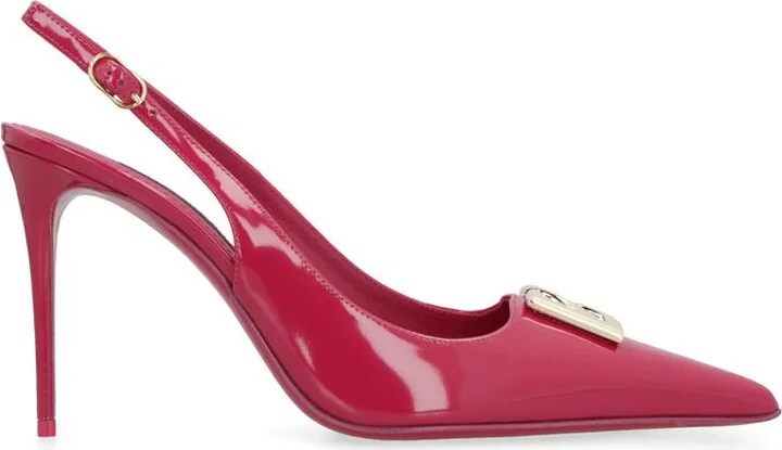 Dolce & Gabbana Leather Slingback Pumps