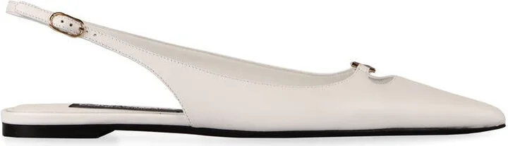 Dolce & Gabbana Leather Slingback Pumps