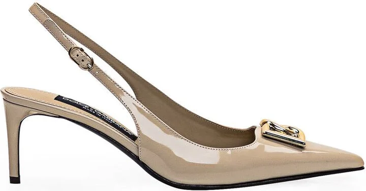 Dolce & Gabbana Leather Slingbacks