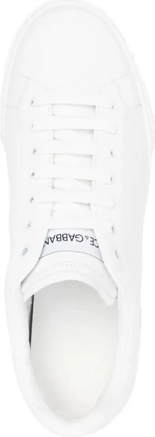 Dolce & Gabbana Leather Sneakers Shoes - Image 4