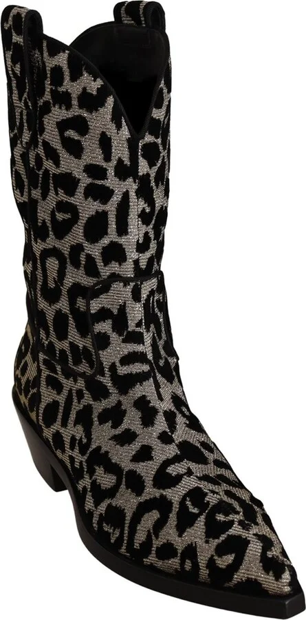 Dolce & Gabbana Leopard Cowboy Boot
