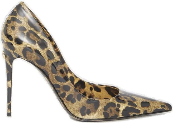 Dolce & Gabbana Leopard Print Pointed-Toe Pumps