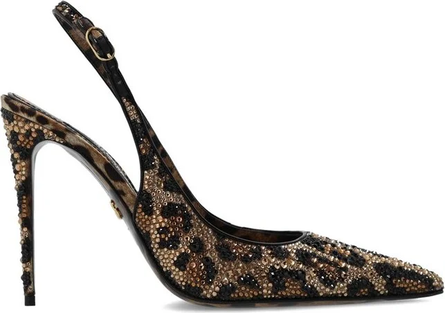 Dolce & Gabbana Leopard-Print Pointed-Toe Pumps