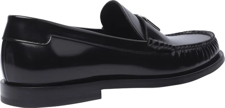Dolce & Gabbana Logo Detail Leather Loafers - Image 3