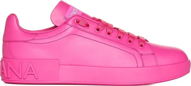 Dolce & Gabbana Logo Embossed Lace-Up Sneakers