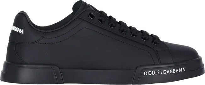 Dolce & Gabbana Logo Embossed Portofino Sneakers