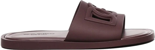 Dolce & Gabbana Logo Embossed Slides