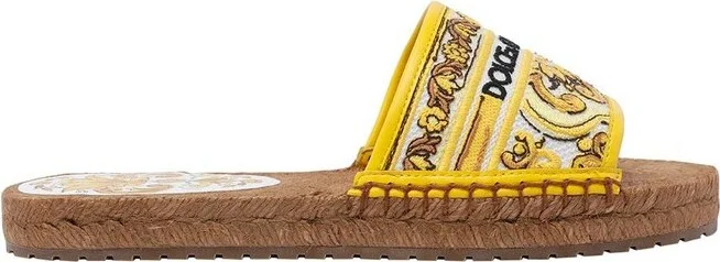 Dolce & Gabbana Logo Embroidered Esapdrilles