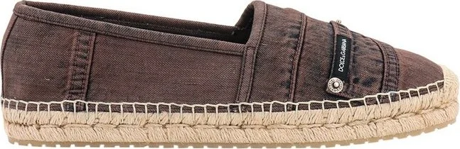 Dolce & Gabbana Logo-Patch Denim Espadrilles