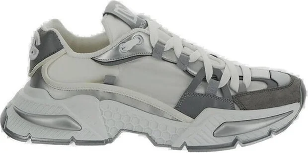 Dolce & Gabbana Logo Patch Lace-Up Sneakers