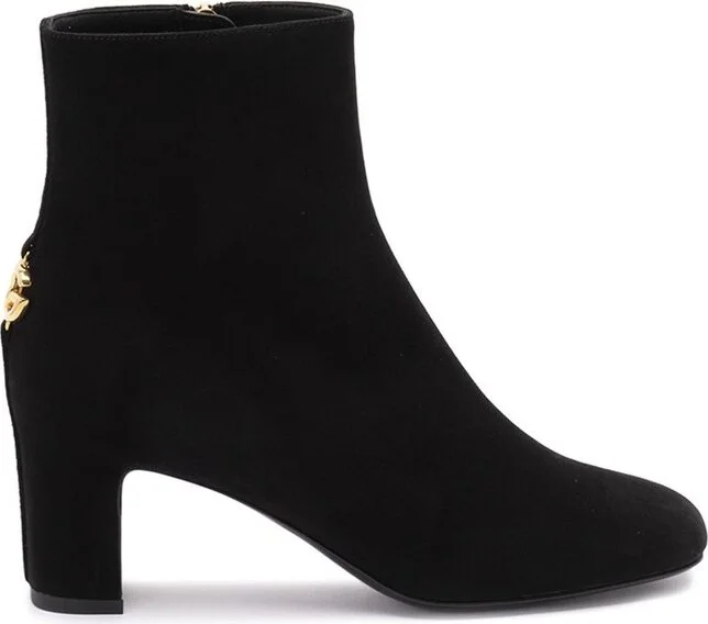 Dolce & Gabbana Logo Plaque Ankle Boots