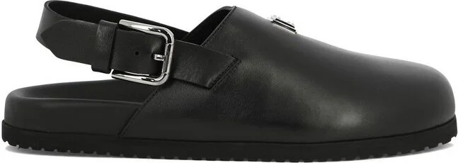 Dolce & Gabbana Logo Plaque Buckled Sandals