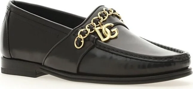 Dolce & Gabbana Logo-Plaque Loafers