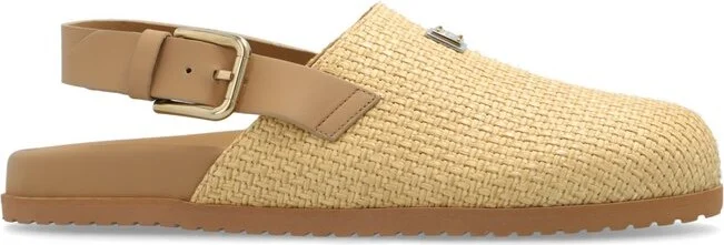 Dolce & Gabbana Logo-Plaque Round Toe Mules