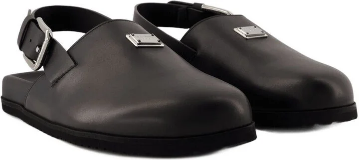 Dolce & Gabbana Logo-Plaque Sandals - Image 2