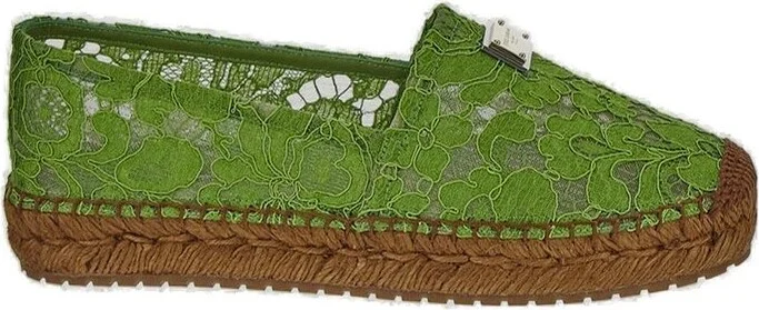 Dolce & Gabbana Logo Plaque Slip-On Espadrilles
