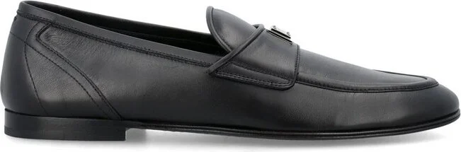 Dolce & Gabbana Logo Plaque Slip-On Loafers