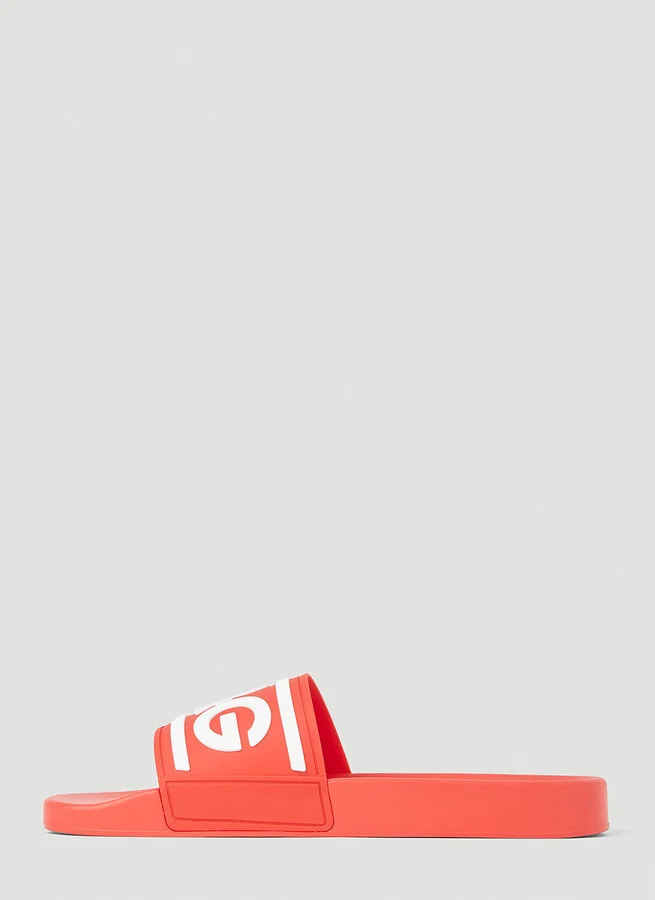 Dolce & Gabbana Logo Pool Slides - Man Slides Red Eu - 41 - Image 3