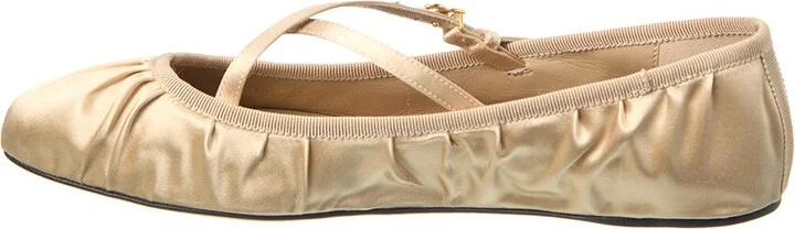 Dolce & Gabbana Logo Satin Flat - Image 2