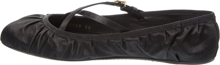 Dolce & Gabbana Logo Satin Flat - Image 2