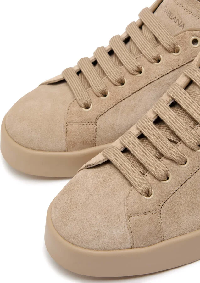 Dolce & Gabbana Logo Suede Sneakers - Image 3