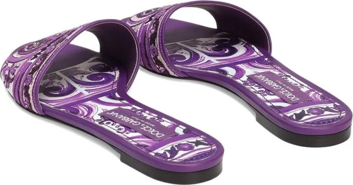 Dolce & Gabbana Maiolica Print Slides - Image 2