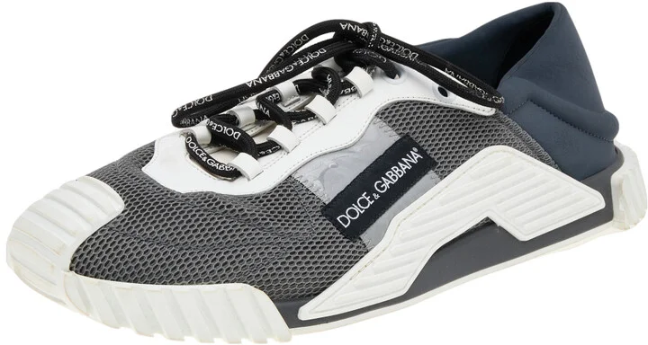 Dolce & Gabbana Multicolor Mesh and Leather Ns1 Sneakers Size 46