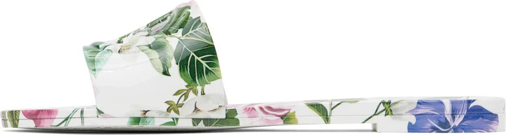 Dolce&Gabbana Multicolor Rubber Beachwear Pool Slides - Image 3