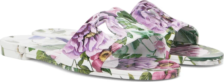 Dolce&Gabbana Multicolor Rubber Beachwear Pool Slides - Image 4