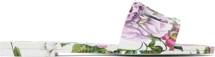 Dolce&Gabbana Multicolor Rubber Beachwear Pool Slides