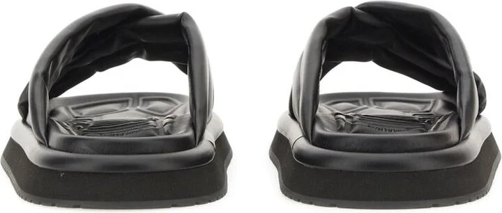 Dolce & Gabbana Nappa Effect Fabric Sandal - Image 3