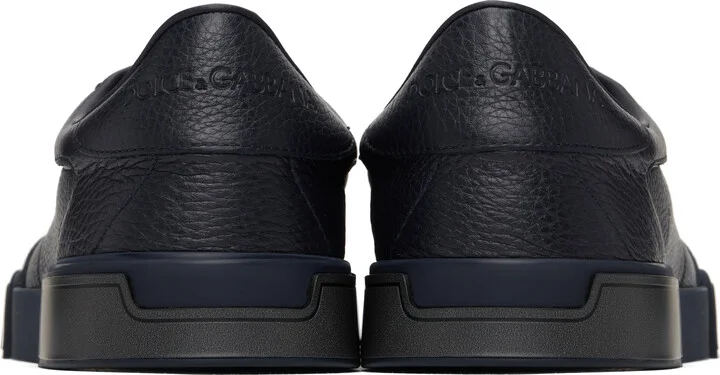 Dolce&Gabbana Navy Calfskin Portofino Yacht Sneakers - Image 2