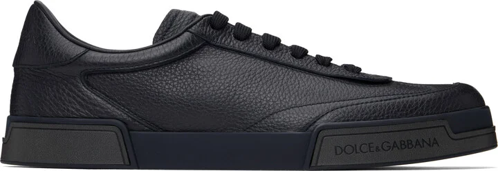 Dolce&Gabbana Navy Calfskin Portofino Yacht Sneakers